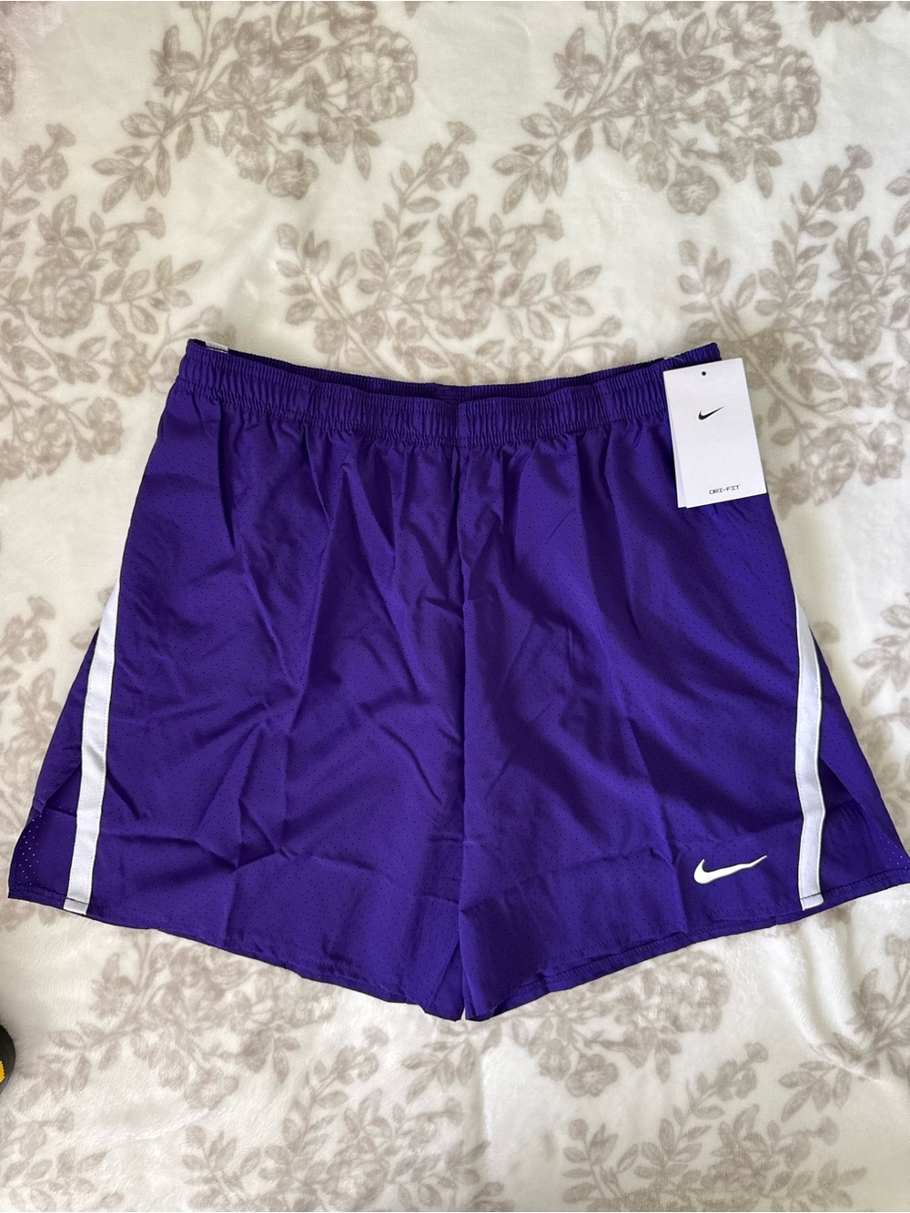 Nike Athletic Running Shorts with White Stripe Dri-Fit